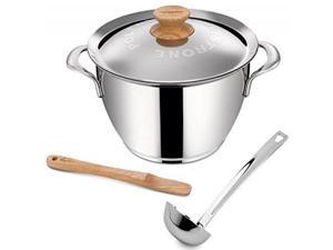 Lagostina Q55102 Minestrone Polenta Stainless Steel Dishwasher Safe Stewpot Cookware, 5-Quart, Silver Lagostina Q55102 Minestrone Polenta Stainless Steel Dishwasher Safe Stewpot Cookware, 5-Quart, Silver