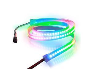 Aclorol WS2812B 144 Pixels RGB LED Strip Individually Addressable 5V, 3.3ft WS2812B WS2812 1M 144 LEDs Programmable Dream Color Strip Lighting Weatherproof Black PCB Aclorol WS2812B 144 Pixels RGB LED Strip Individually Addressable 5V, 3.3ft WS2812B WS2812 1M 144 LEDs Programmable Dream Color Strip Lighting Weatherproof Black PCB
