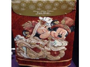Disney Park Mickey Minnie Mouse Victorian Tapestry Christmas Holiday Tree Skirt Disney Park Mickey Minnie Mouse Victorian Tapestry Christmas Holiday Tree Skirt