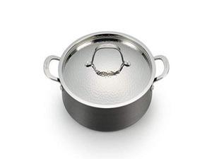 Lagostina H9047264 Nera Hard Anodized Nonstick 5-Quart Casserole with Hammered Stainless Steel Lid, Dishwasher Safe Cookware,Grey Lagostina H9047264 Nera Hard Anodized Nonstick 5-Quart Casserole with Hammered Stainless Steel Lid, Dishwasher Safe Cookware,Grey