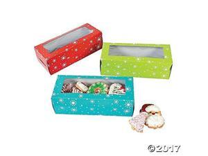 Set of 12 Holiday Snowflake Cookie Bakery Treat Boxes ~ 3 Assorted Colors Red, Teal, Lime Set of 12 Holiday Snowflake Cookie Bakery Treat Boxes ~ 3 Assorted Colors Red, Teal, Lime