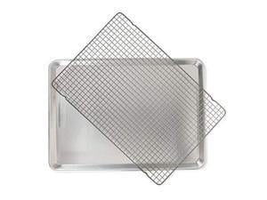 Nordic Ware 44612 2 Pc Naturals Big Sheet W/Oven Safe Nonstick Grid, 2-Piece Set, Aluminum