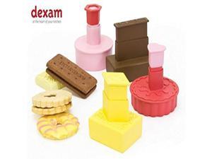 Dexam Classic British Biscuit Cutters-Set of 4, Polypropylene. Recycling No 5 Coloured Box with Clear Acetate Window Measure Between 4.75 and 6cm Long Dexam Classic British Biscuit Cutters-Set of 4, Polypropylene. Recycling No 5 Coloured Box with Clear Acetate Window Measure Between 4.75 and 6cm Long
