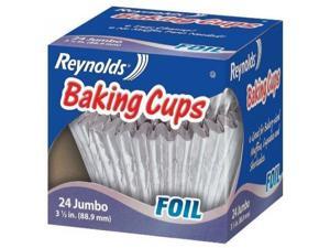 Reynolds Baking Cups, Foil, Jumbo, 3 1/2 In, 24 Count (Pack of 6) Reynolds Baking Cups, Foil, Jumbo, 3 1/2 In, 24 Count (Pack of 6)