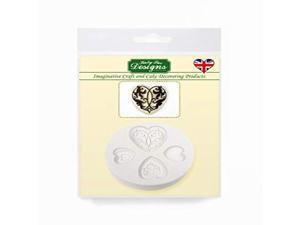 Katy Sue Designs Elegant Hearts Silicone Mold for Cake Decorating, Cupcakes, Sugarcraft, Candies, Clay, Crafts and Card Making, Food Safe Katy Sue Designs Elegant Hearts Silicone Mold for Cake Decorating, Cupcakes, Sugarcraft, Candies, Clay, Crafts and Card Making, Food Safe