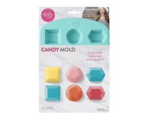 ROSANNA PANSINO by Wilton Silicone Gem Shapes Candy Mold, 12-Cavity ROSANNA PANSINO by Wilton Silicone Gem Shapes Candy Mold, 12-Cavity