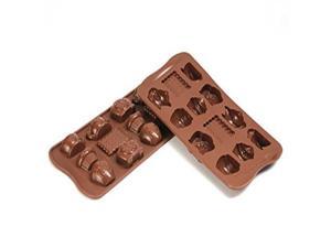 Silikomart SCG17 Platinum Tea Time Silicone Chocolate Mold, Brown Silikomart SCG17 Platinum Tea Time Silicone Chocolate Mold, Brown