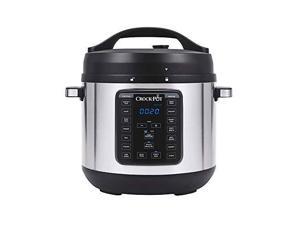 Crock-pot SCCPPC800V1BF 8-Quart Multi-Use XL Express Crock Programmable Slow Cooker with Manual Pressure, Boil & Simmer with Extra Sealing Gasket, Stainless Steel