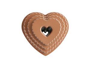 Nordic Ware 89937 Cast Bakeware Tiered Heart Bundt, Bronze Nordic Ware 89937 Cast Bakeware Tiered Heart Bundt, Bronze