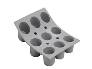 ELASTOMOULE Silicone Mold, 9 Mini-Muffins, 8.25" x 7" ELASTOMOULE Silicone Mold, 9 Mini-Muffins, 8.25" x 7"
