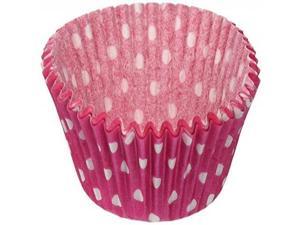 Oasis Supply Baking Cups, Standard, 50-Count, Pink Polka Dot Oasis Supply Baking Cups, Standard, 50-Count, Pink Polka Dot