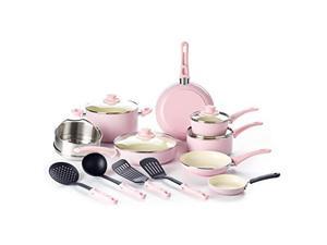 GreenLife CC002377-001 Soft Grip Set, 16-Piece, Pink GreenLife CC002377-001 Soft Grip Set, 16-Piece, Pink