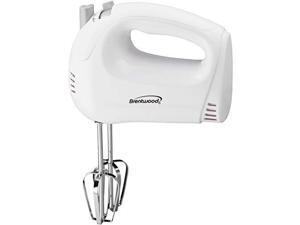 Brentwood HM-45 Electric Hand Mixer, Lightweight 5-Speed, White Brentwood HM-45 Electric Hand Mixer, Lightweight 5-Speed, White