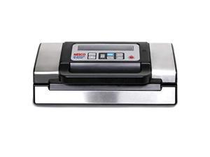 NESCO VS-12, Deluxe Vacuum Sealer with Bag Starter Kit and Viewing Lid, Compact Design, Silver