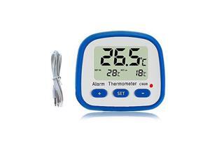 Digital Fridge Freezer Thermometer with Magnet and Stander Easy Readout Refrigerator Thermometer with LED Indicator Hi Lo Temperature Alarm Freezer Room Thermometer with Larger LCD Display (1) Digital Fridge Freezer Thermometer with Magnet and Stander Easy Readout Refrigerator Thermometer with LED Indicator Hi Lo Temperature Alarm Freezer Room Thermometer with Larger LCD Display (1)
