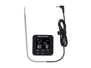 KitchenAid KQ906 Programmable Wired Probe Thermometer, TEMPERATURE RANGE: -40°F to 482°F/-40°C to 250°C, Black KitchenAid KQ906 Programmable Wired Probe Thermometer, TEMPERATURE RANGE: -40°F to 482°F/-40°C to 250°C, Black