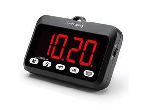 DreamSky Digital Kitchen Timer with Large Red Digit Display, Loud Alarm with ON/OFF Power Button, Count Up/Down Timer, Magnetic Back Stand, Battery Operated, Easy Operation. DreamSky Digital Kitchen Timer with Large Red Digit Display, Loud Alarm with ON/OFF Power Button, Count Up/Down Timer, Magnetic Back Stand, Battery Operated, Easy Operation.