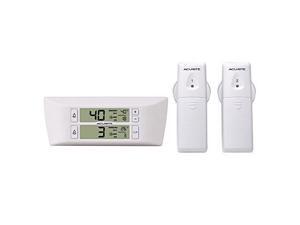 AcuRite 00986 Refrigerator Thermometer with 2 Wireless Temperature Sensors & Customizable Alarms for Fridge & Freezer, Standard AcuRite 00986 Refrigerator Thermometer with 2 Wireless Temperature Sensors & Customizable Alarms for Fridge & Freezer, Standard