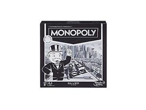 Monopoly Silver Line Exclusive Premium Board Game - New Modern Style with Foil Board Monopoly Silver Line Exclusive Premium Board Game - New Modern Style with Foil Board