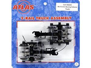 Friction Bearing Caboose Trucks w/Knuckle Coupler - 3-Rail - Ready to Run -- 1 Pair Friction Bearing Caboose Trucks w/Knuckle Coupler - 3-Rail - Ready to Run -- 1 Pair