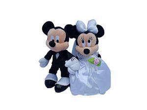 Disney Mickey & Minnie Mouse Plush Wedding Set 9" Bride & Groom Disney Mickey & Minnie Mouse Plush Wedding Set 9" Bride & Groom