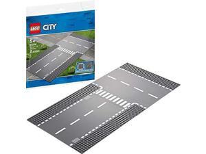 LEGO City Straight and T-junction 60236 Building Kit, 2019 (2 Pieces) LEGO City Straight and T-junction 60236 Building Kit, 2019 (2 Pieces)