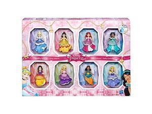 Disney Princesses Sparkling Styles Small Doll Set of 8 Featuring Royal Clips Disney Princesses Sparkling Styles Small Doll Set of 8 Featuring Royal Clips