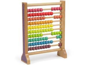 Melissa & Doug Abacus Classic Wooden Educational Counting Toy With 100 Beads for sale online 