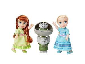 disney frozen petite anna & elsa dolls with surprise trolls gift set, each doll is approximately 6 inches tall includes 2 troll friends! perfect for any frozen fan! disney frozen petite anna & elsa dolls with surprise trolls gift set, each doll is approximately 6 inches tall includes 2 troll friends! perfect for any frozen fan!