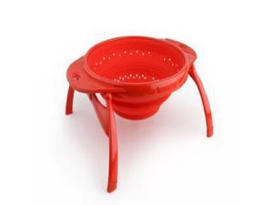 Dexas POP Collapsible Silicone Colander, 10 inch diameter, Solid Red Dexas POP Collapsible Silicone Colander, 10 inch diameter, Solid Red