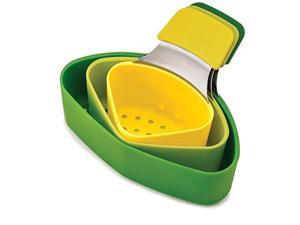 joseph joseph 40083 nest steam stackable steamer basket set with three compartments 3 piece, one size, green