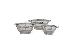 Farberware Stainless Steel Colander Sieves - Set of 3, Multi Sized - 5181490 Farberware Stainless Steel Colander Sieves - Set of 3, Multi Sized - 5181490