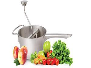 HIC Harold Import Co. 4603 HIC Mill Sauce Maker and Baby Food Strainer, 4 Interchangeable Disc Blades, Coarse to Extra Fine, 18/8 Stainless Steel, 2-Quart Capacity