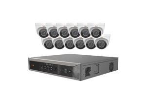 Revo America RUP161BNDL-12 Ultra HD Plus 16 Channel NVR Surveillance System with 12 Audio Capable Motorized Cameras