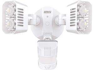 Updated SANSI LED Outdoor Flood light Motion Sensor Security Light D2D 18W White 1800lm IP65 Waterproof Motion Detection Lights White