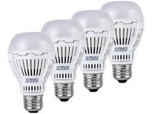 SANSI 13W (100 Watt Equivalent) Soft Warm 3000K LED Bulbs 4-Pack, ETL Listed, Bright 1600lm