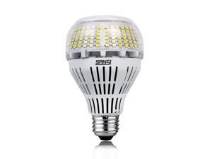 SANSI A21 30W LED Light Bulbs, 450W-500W Incandescent Bulb Equivalent, 5000lm High Lumens LED Bulb, Daylight White 5000K Super Bright LED Bulb, E26 Medium Screw Base Home Lighting, Not-Dimmable