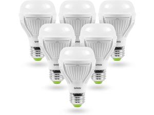 SANSI 100W Equivalent A19 LED Light Bulb, 6 Pack 22-Year Lifetime, 1600 Lumens Light Bulb with Ceramic Technology, 5000K Daylight Non-Dimmable, Efficient, Safe, 13W Energy Saving for Home Lighting