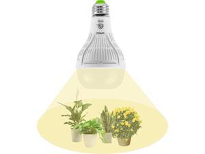 SANSI Grow Light Bulb with Ceramic Technology, PPF 27.2 umol/s LED Full Spectrum 15W Grow Lamp (200 Watts Equiv) with Frosted Optical Lens for High PPFD, Energy Saving Plant Lights for Seeding Growing