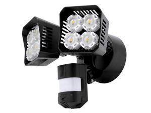 SANSI LED Security Motion Sensor Outdoor Lights, 36W (250W Incandescent Equivalent) 3600lm, 5000K Daylight, Dusk to Dawn Waterproof Flood Light, ETL Listed, Black SANSI LED Security Motion Sensor Outdoor Lights, 36W (250W Incandescent Equivalent) 3600lm, 5000K Daylight, Dusk to Dawn Waterproof Flood Light, ETL Listed, Black