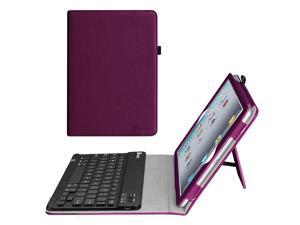For Apple iPad 4, iPad 3 & iPad 2 Keyboard Case - Fintie Folio Case With Removable Bluetooth Keyboard, Purple For Apple iPad 4, iPad 3 & iPad 2 Keyboard Case - Fintie Folio Case With Removable Bluetooth Keyboard, Purple