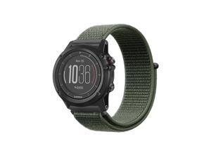 Band for Garmin Fenix 5X Plus/Fenix 3 HR Watch, Nylon Sport Loop Replacement Strap Bands with Adjustable Closure Green Band for Garmin Fenix 5X Plus/Fenix 3 HR Watch, Nylon Sport Loop Replacement Strap Bands with Adjustable Closure Green