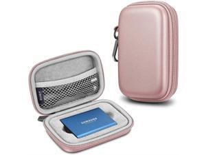Fintie Carrying Case for Samsung T5 T3 SSD, Hard Shell Shock Proof Travel Storage Bag Portable Solid State Drive Gold Fintie Carrying Case for Samsung T5 T3 SSD, Hard Shell Shock Proof Travel Storage Bag Portable Solid State Drive Gold