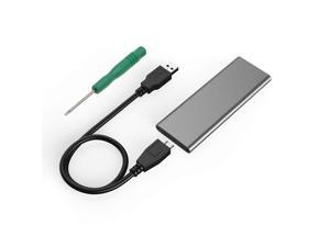 Aluminum M.2 SATA SSD to USB 3.0 External SSD Reader Converter Adapter Enclosure with UASP, Support NGFF M.2 2280 2260 2242 2230 SSD with Key B/Key B+M(M.2 NGFF to USB3.0) - Silver Aluminum M.2 SATA SSD to USB 3.0 External SSD Reader Converter Adapter Enclosure with UASP, Support NGFF M.2 2280 2260 2242 2230 SSD with Key B/Key B+M(M.2 NGFF to USB3.0) - Silver