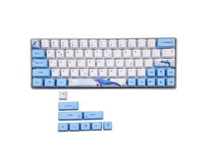 Whale Dye-Sublimation Mechanical Keyboard Cute Keycaps PBT OEM Profile Keycap For GH60 GK61 GK64 Keyboard