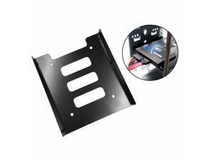 SuperiParts Professional 2.5 Inch To 3.5 Inch SSD HDD Metal Adapter Rack Hard Drive SSD Mounting Bracket Holder For PC Black SuperiParts Professional 2.5 Inch To 3.5 Inch SSD HDD Metal Adapter Rack Hard Drive SSD Mounting Bracket Holder For PC Black
