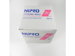 Nipro Hypodermic Sterile Needles Size 18G X 1- 100 Per box