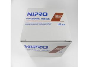 Nipro Hypodermic Sterile Needles Size 19G X 1
100 Per Box