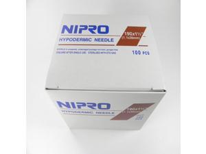 Nipro Hypodermic Sterile Needles Size 19G X 1 1/2
100 Per Box