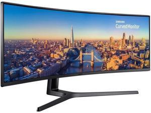 Refurbished Samsung C49J89 49 Double Full HD DFHD Curved Screen LED LCD Monitor  329  Charcoal Black Hairline Titanium  49 Class  Vertical Alignment VA  3840 x 1080  167 Million Colors  300 